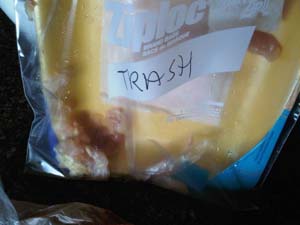 Clean up your chicken trash Clean up your chicken trash