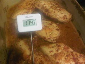 Temperature to cook chicken breasts Temperature to cook chicken breasts