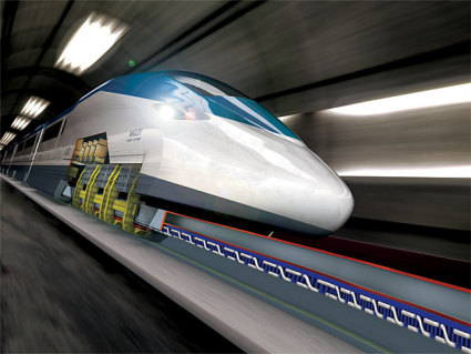 High Tech MagLev Train